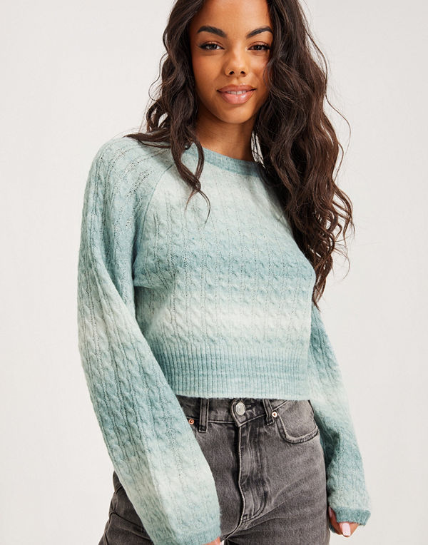 Vila VIZELINE O-NECK L/S CROP KNIT TOP/S