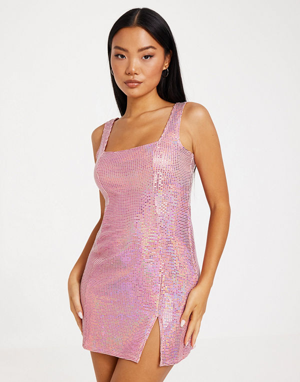 NLY One Holographic A-line Dress