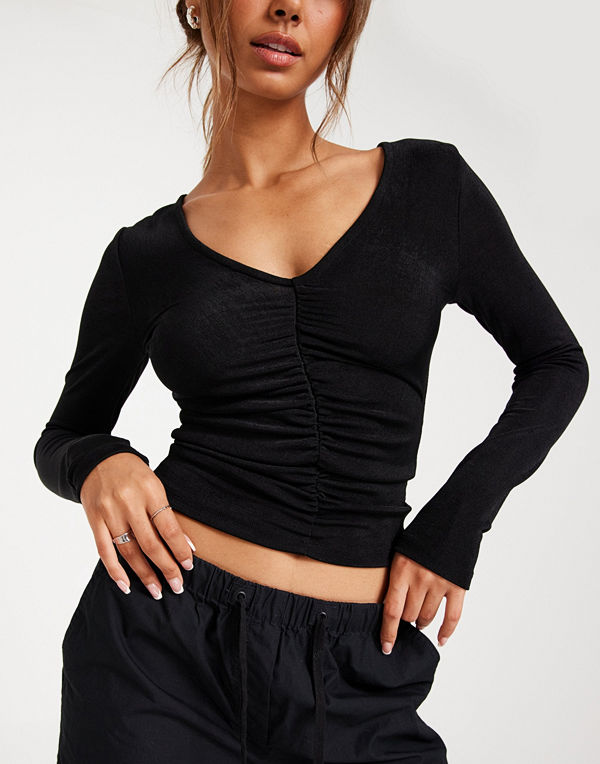 NLY Trend Shiny Ls Top