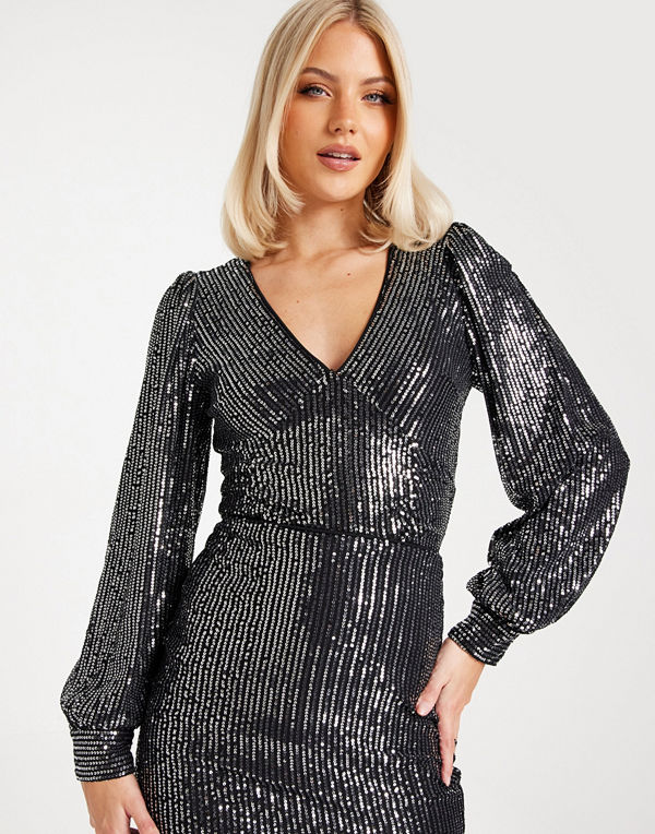 Vila VIFUNKLA L/S SEQUIN TOP/FAIR