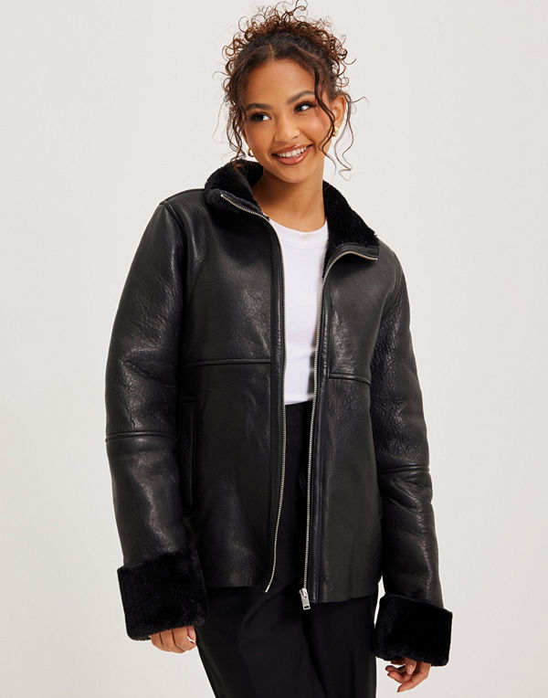 Selected Femme SLFMELINA FAKE SHEARLING JACKET W