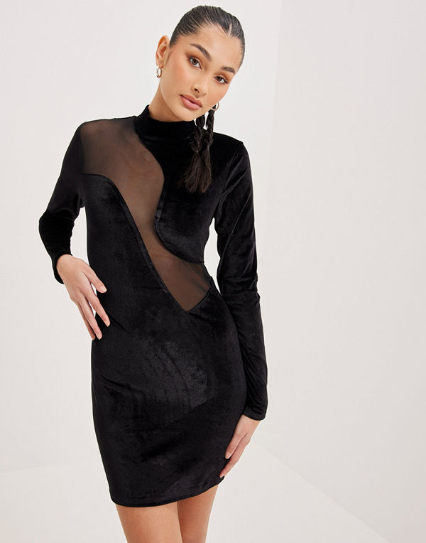 Only ONLSILIA L/S HIGHNECK MIX DRESS CS