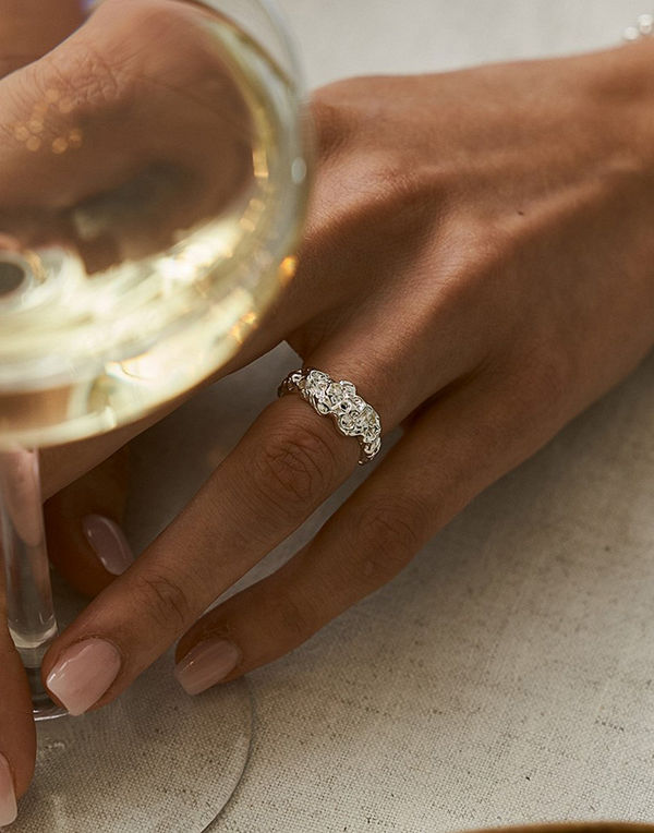 Muli Collection Structured Ring - Silver