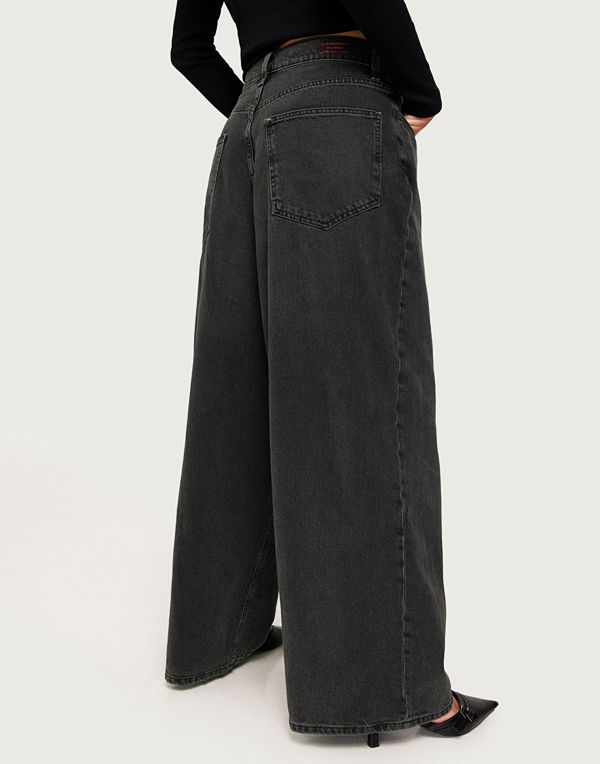 Only Onljosep Super Low Crotch Wide Red - Grå