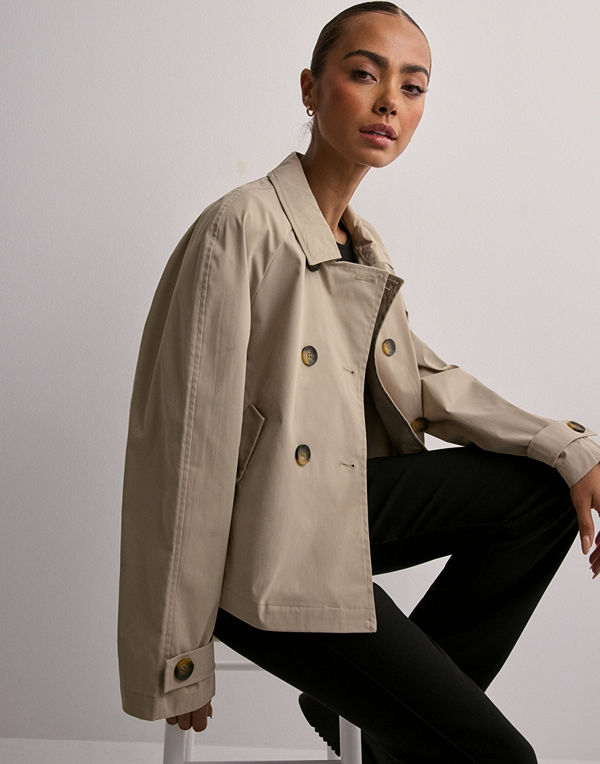 Only Onlapril Short Trenchcoat Otw Noos - Beige