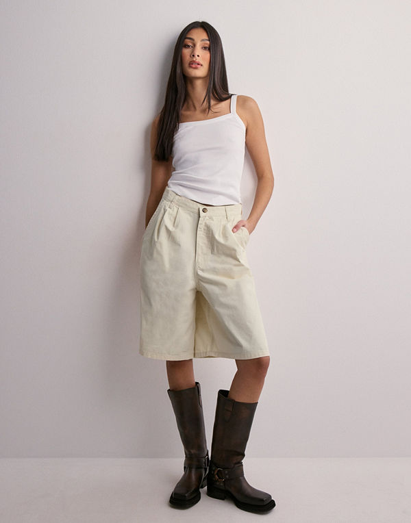 Woodbird WBBri Paper Shorts - Beige