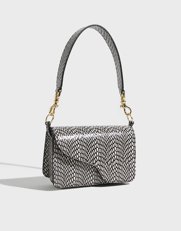 ATP Atelier Corsina Printed Graphic Snake Shoulder Bag - Multi/Mönstrad