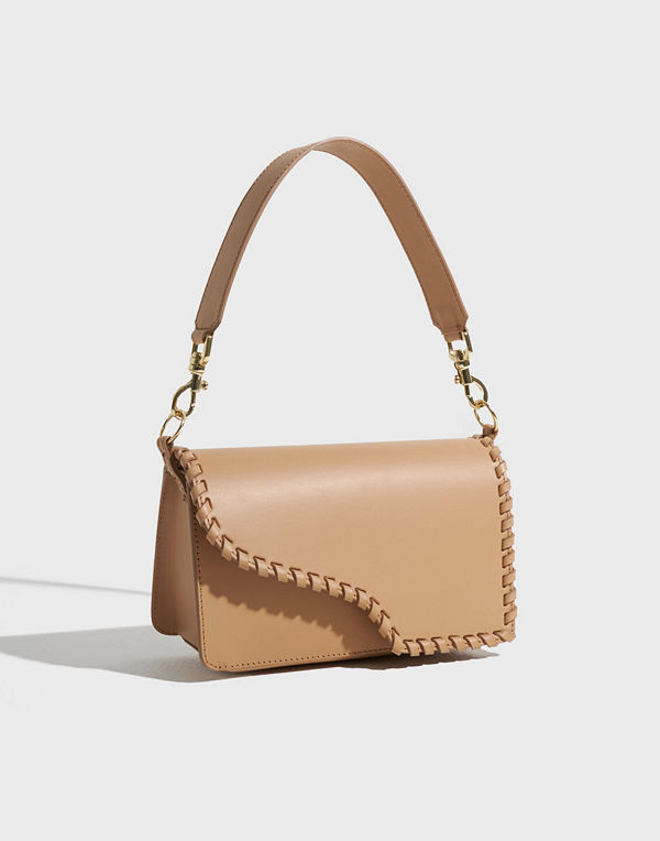 ATP Atelier Assisi Stitch Vacchetta Shoulder Bag - Beige