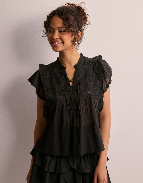 Neo Noir Breeze S Voile Top - Svart