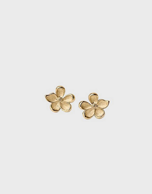 Muli Collection örhängen Midi Flower Earring - Guld
