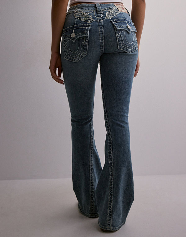 True Religion Wing Hs Lr Flare FLAP_ Big T - Blå