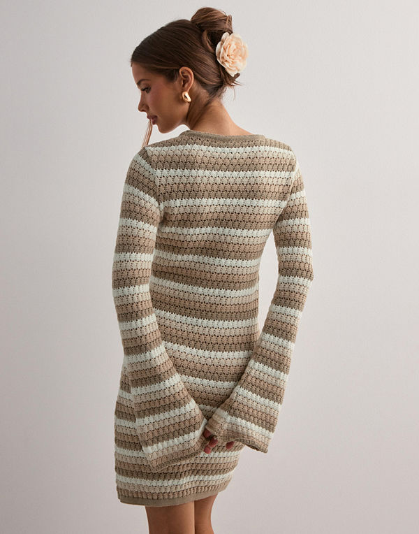 Vero Moda Vmrihanna Ls Short Dress - Beige