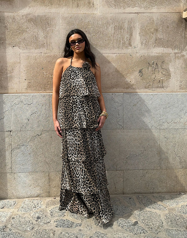 Pieces Pcclara Sl Long Layred Dress Kca Bc - Svart