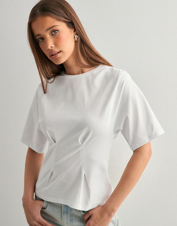 Nelly Waist Focus Tee - Vit