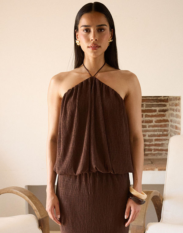 Nelly Fine Structure Top - Brun