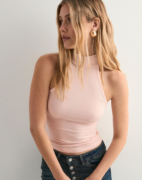 Nelly Sleeveless Polo Top - Rosa