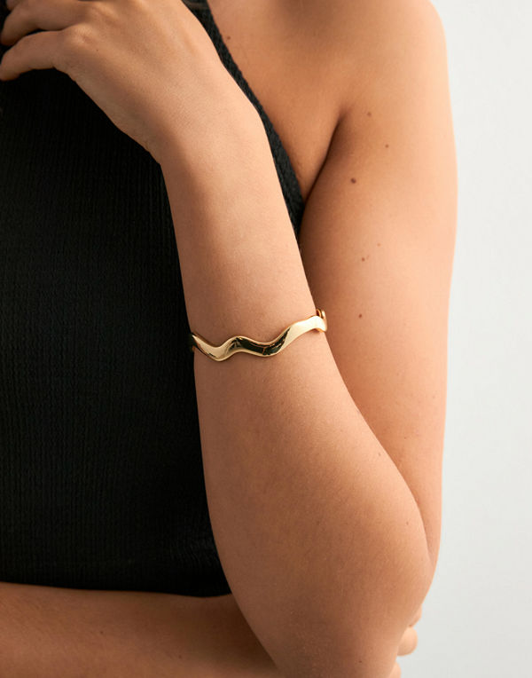 Pieces armband Fptrine Bracelet Cuff Plated - Guld