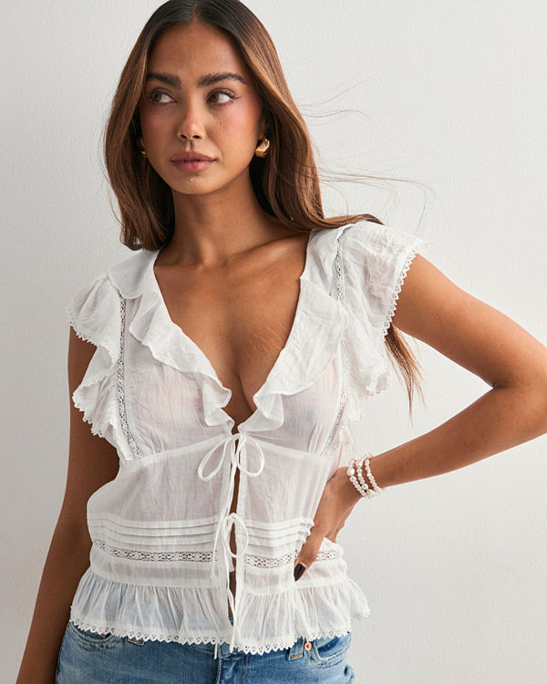 Neo Noir Netali S Voile Top - Vit