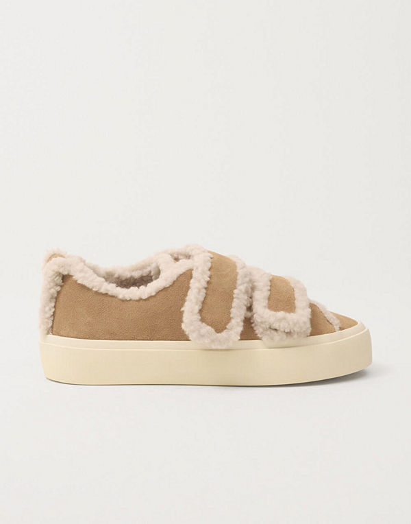 INUIKII Shearling Low Velcro - Beige