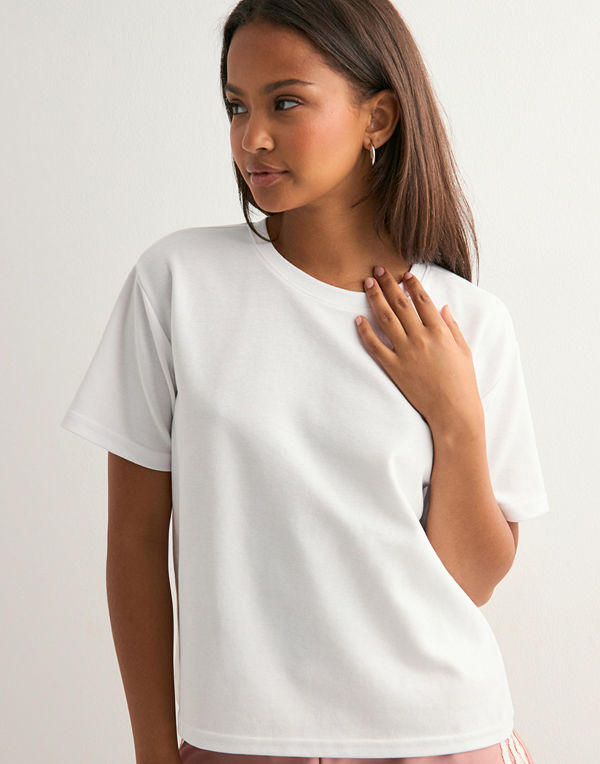 Pieces Pcskylar Ss Tee Jrs Noos - Vit