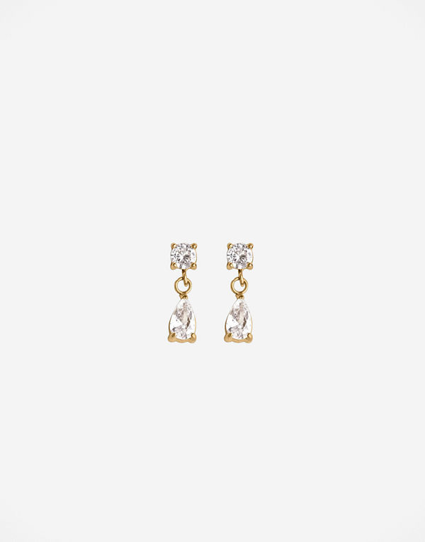 Muli Collection örhängen Pear Stud - Guld