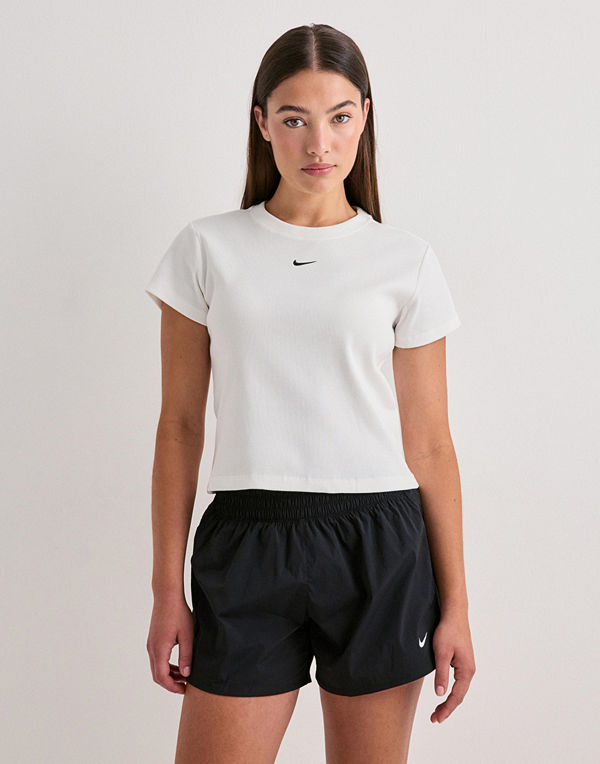 Nike W Nsw Rib Tght Ss Tee - Vit