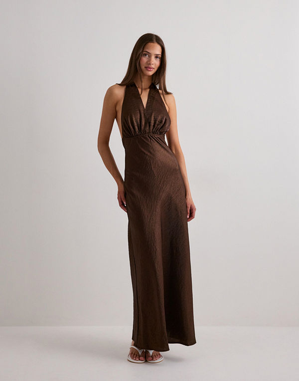 Pieces Pcbyrsa Sl Ankle Dress Wvn D2D Pp - Brun