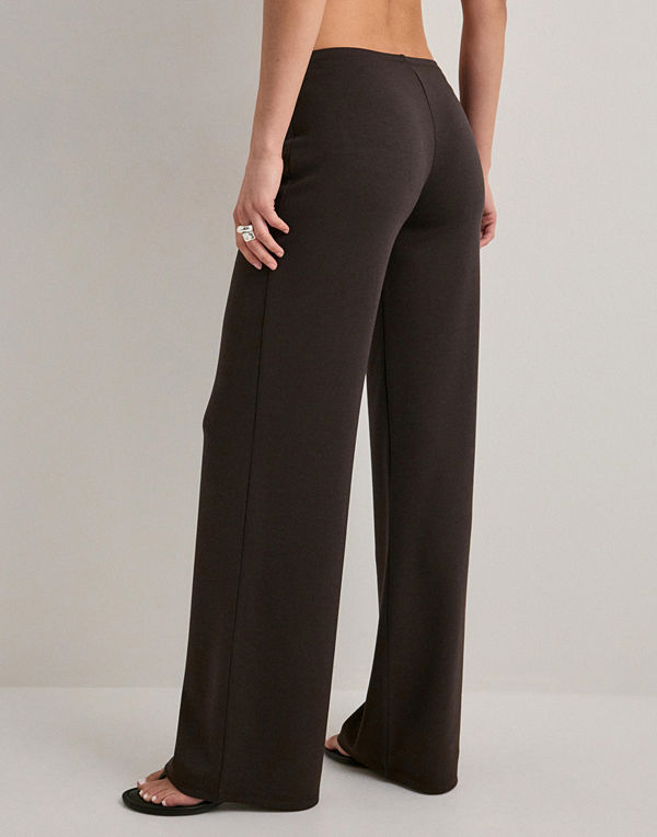Nelly byxor Luxury Low Waist Pants - Brun