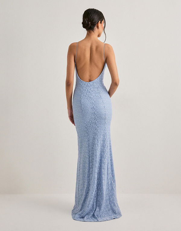 Nelly Lovely Lace Dress - Blå