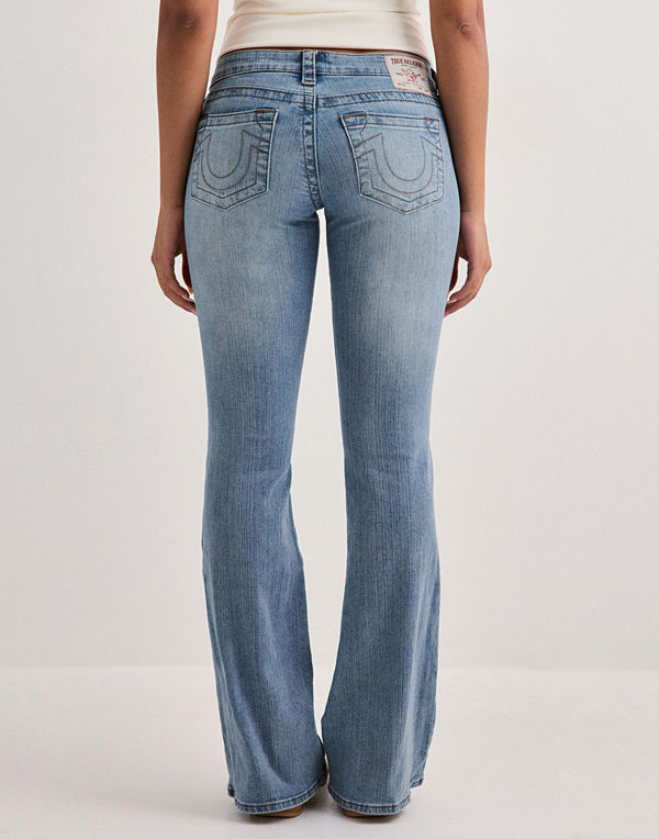 True Religion Ultra Low Rise Flare - Blå