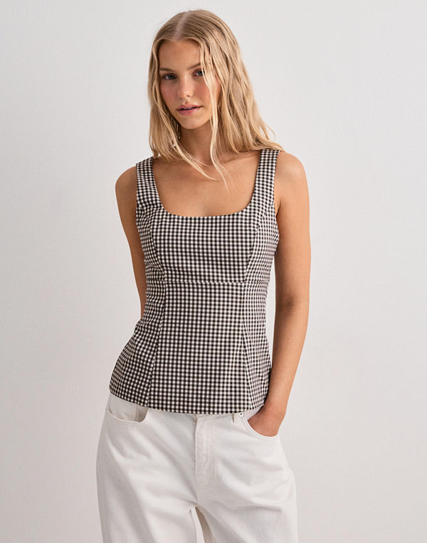 Only Onlnoemi Strap Bow Top Tlr - Brun