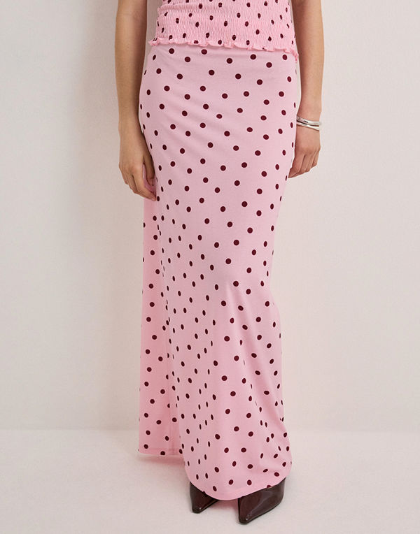 Nelly Cute Sheer Maxi Skirt - Multi/Mönstrad