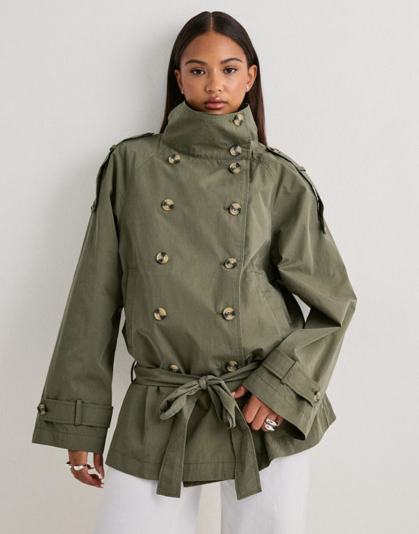Nelly Trench Jacket - Grön
