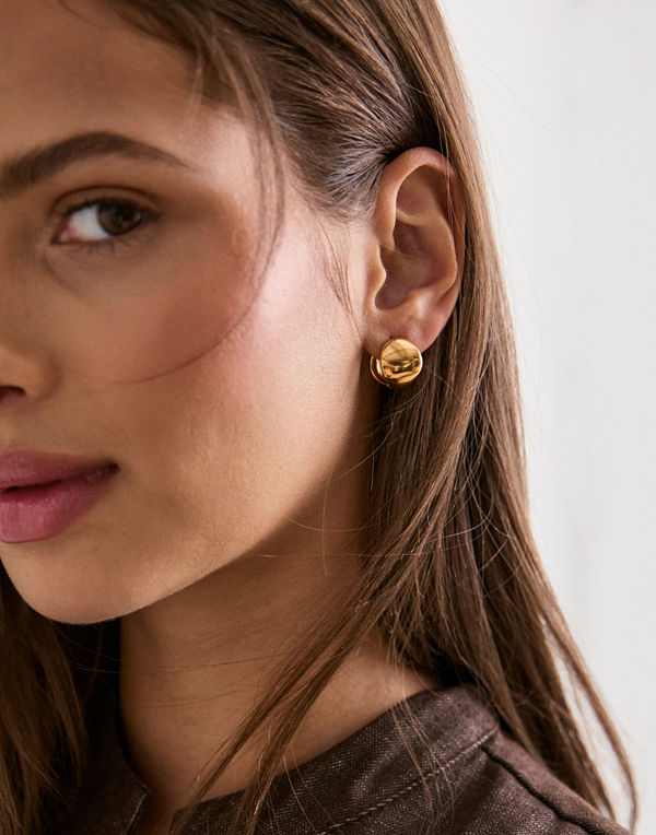 Muli Collection örhängen Arc Hoops - Guld