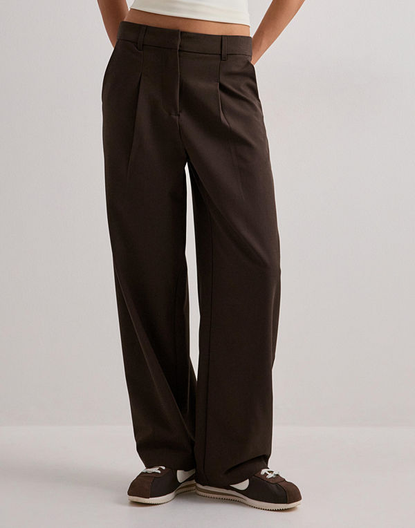 Pieces byxor Pcbosella Mw Barrel Pants Noos Bc - Brun