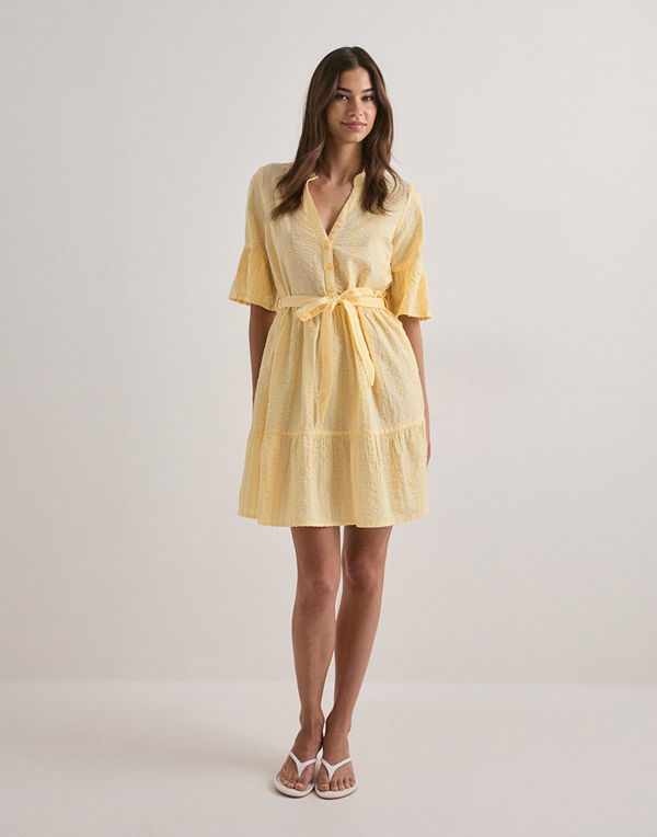 Vero Moda Vmelena 2/4 Short Dress Wvn - Gul