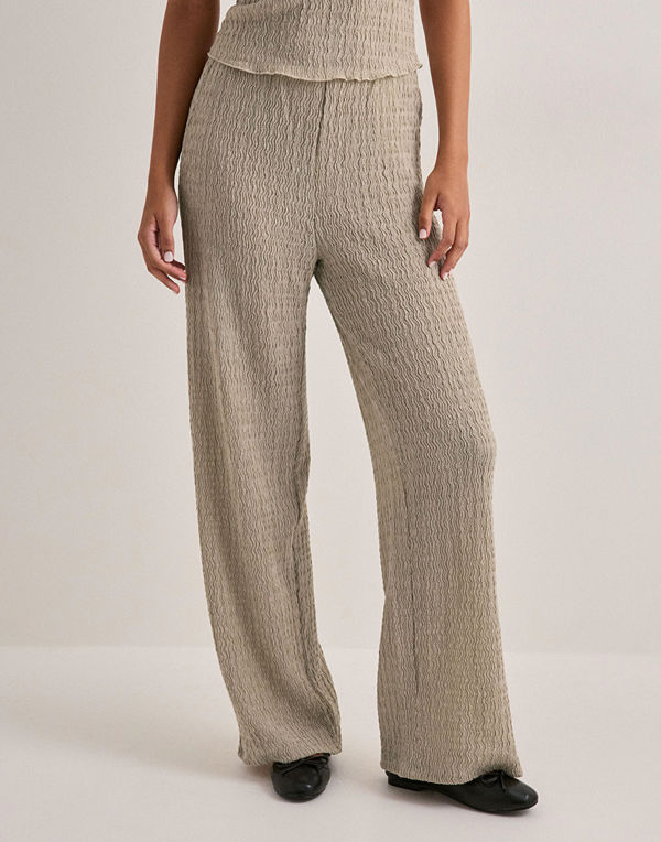 Only byxor Onlilse Pant Structure Jrs Noos - Beige