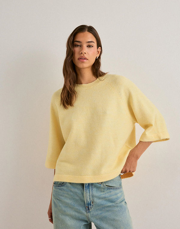 Only Onlsimoni 3/4 Pullover Knt Noos - Gul