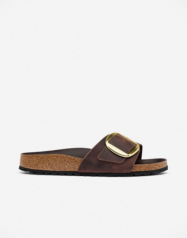 Birkenstock Madrid Big Buckle Leoi Habana - Brun