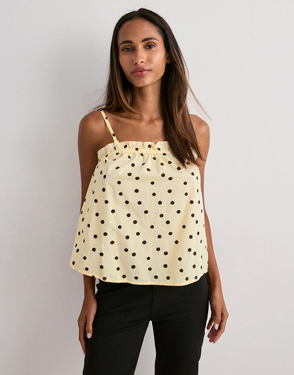 Pieces Pcparker Strap Top Wvn Bc - Gul