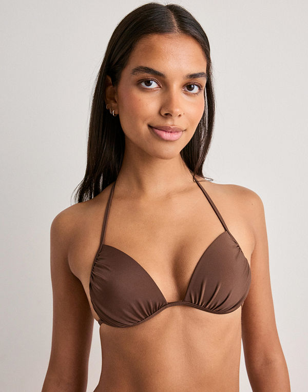 Nelly Perfect Push Bikini Triangle - Brun