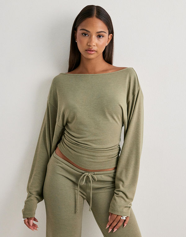 Nelly My Chill Boatneck Sweat - Grön