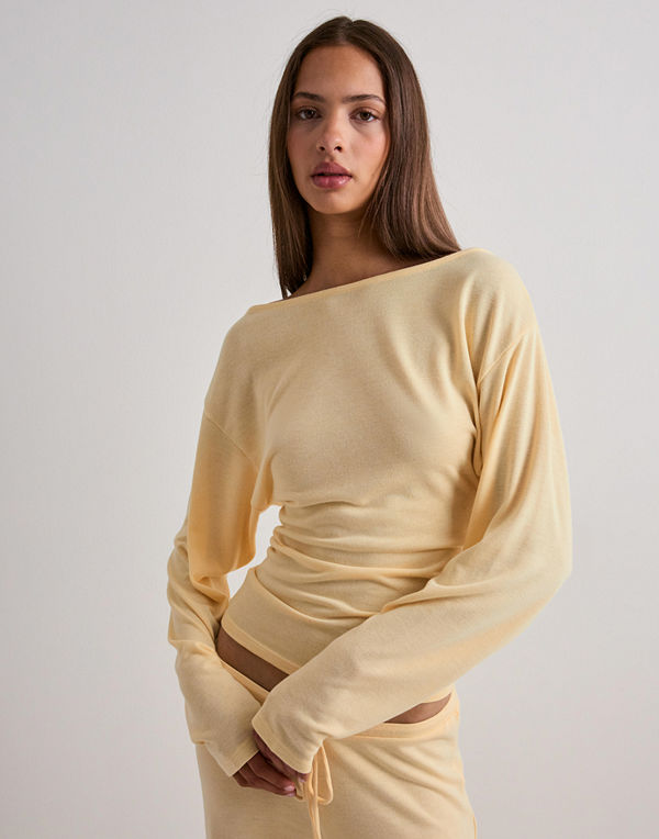 Nelly My Chill Boatneck Sweat - Gul