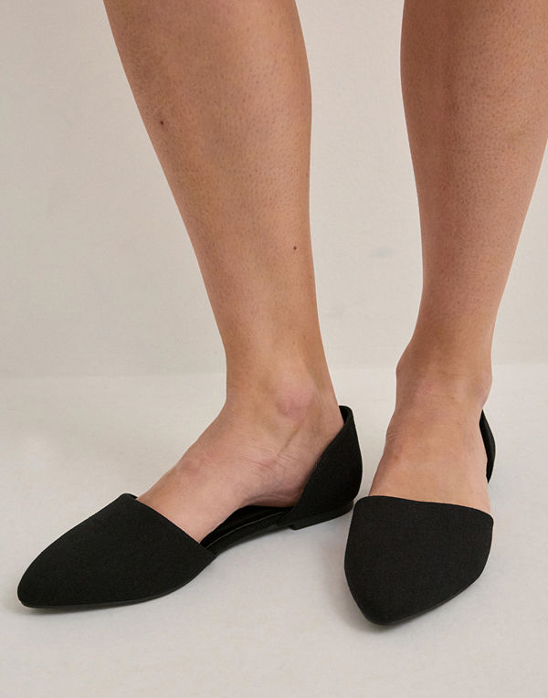Nelly Open Ballerina - Svart