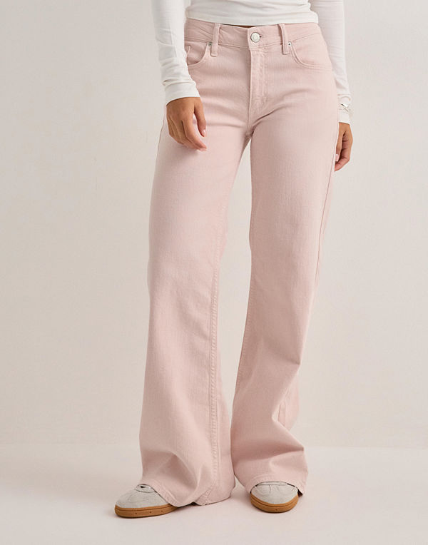 Nelly Loose Flare Jeans - Rosa