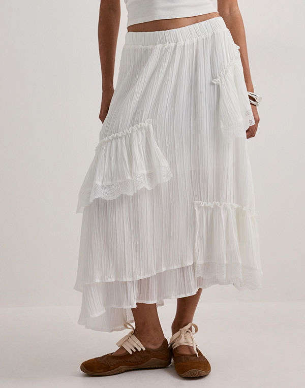 Vero Moda Vmfeline Nw 7/8 Skirt Exp - Vit