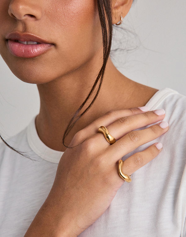 Pilgrim Callaway Rings 2-in-1 Set - Guld