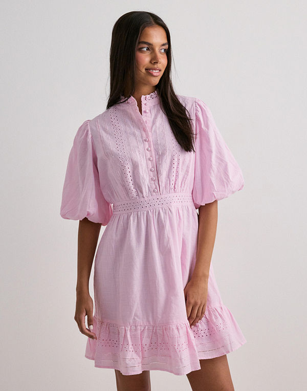 Vero Moda Vmclover 2/4 High Neck Short Dress - Rosa