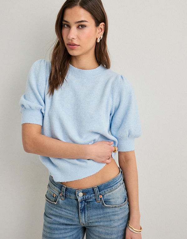 Vero Moda Vmdoffy 2/4 O-Neck Pullover Ga Noos - Blå