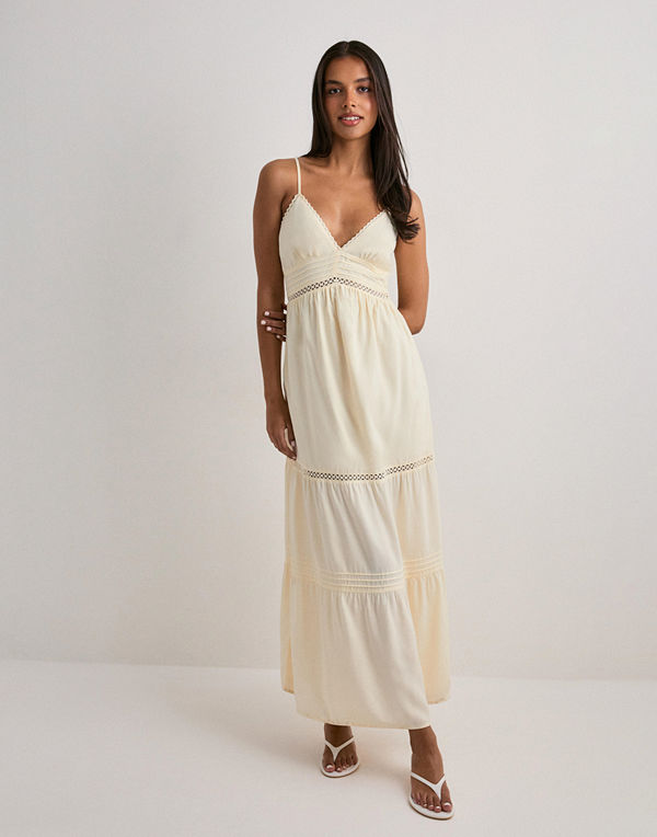 Nelly Maxi Lace Insert Dress - Gul